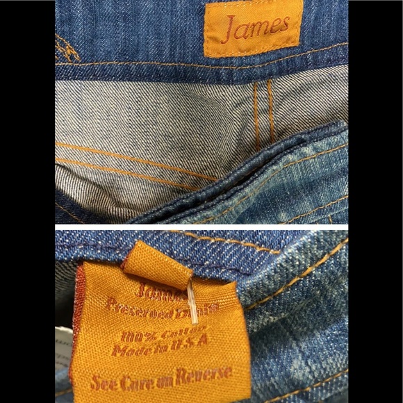Cuffed Cropped JAMES Jeans Retro Star Sz 25 - Picture 4 of 5
